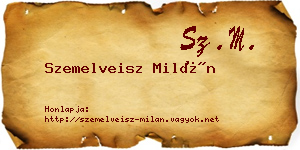 Szemelveisz Milán névjegykártya